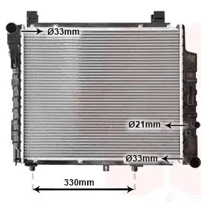 Радиатор охлаждения двигателя VAN WEZEL 30002155 6 0302155 468532 YDK57T изображение 0