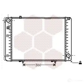 Радиатор охлаждения двигателя VAN WEZEL 468522 DG92U5 603 02134 30002134