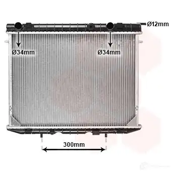 Радиатор охлаждения двигателя VAN WEZEL 6037218 8 E9BFQS 37002188 472065 изображение 0