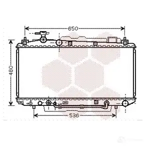 Радиатор охлаждения двигателя VAN WEZEL 479641 60532 300 53002300 RBU35PE изображение 0