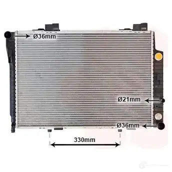 Радиатор охлаждения двигателя VAN WEZEL 60 302147 468526 5G3ZL6T 30002147