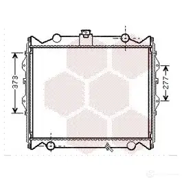 Радиатор охлаждения двигателя VAN WEZEL 53002310 6 0532310 479649 Q9QA1ZY изображение 0