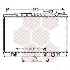 Радиатор охлаждения двигателя VAN WEZEL BH3CM 13002242 461702 60132 242