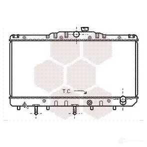 Радиатор охлаждения двигателя VAN WEZEL 479534 53002080 60532 080 KN6PPU