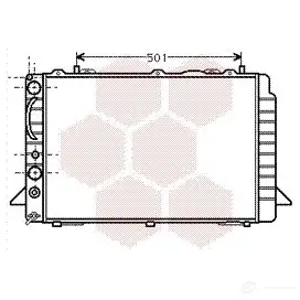 Радиатор охлаждения двигателя VAN WEZEL NH6HOS 456249 03002092 60032 092