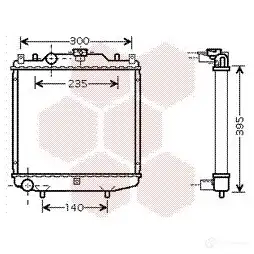 Радиатор охлаждения двигателя VAN WEZEL 7YBG9V 485697 81002051 60 812051