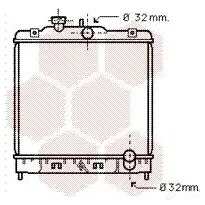 Радиатор охлаждения двигателя VAN WEZEL 60252 080 6YPX0Q 466882 25002080