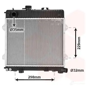 Радиатор охлаждения двигателя VAN WEZEL 600620 32 06002032 FRUAQ 457906