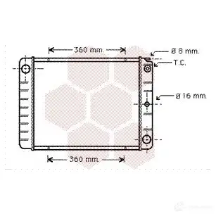 Радиатор охлаждения двигателя VAN WEZEL 484458 PO7 4S8M 5410909082963 59002027