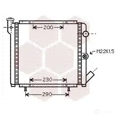 Радиатор охлаждения двигателя VAN WEZEL 604 32377 6OVQ4Z 476041 43002377