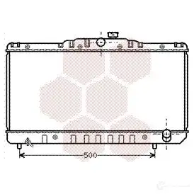 Радиатор охлаждения двигателя VAN WEZEL 53002029 605320 29 479522 72OBMZJ