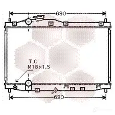 Радиатор охлаждения двигателя VAN WEZEL 60 252171 466903 25002171 WM41CUE