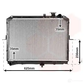 Радиатор охлаждения двигателя VAN WEZEL RFXXV 83002033 6083203 3 486999