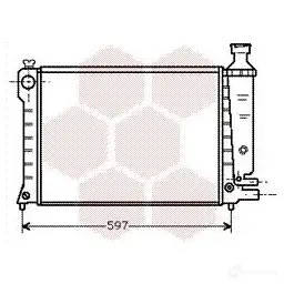 Радиатор охлаждения двигателя VAN WEZEL 460125 09002036 60 092036 SG6HLTE изображение 0