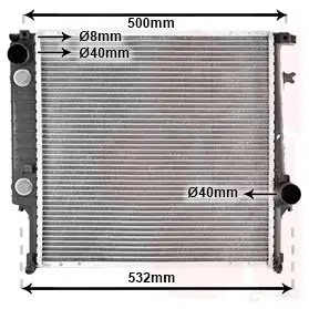 Радиатор охлаждения двигателя VAN WEZEL 600620 99 06002099 457927 JEE3LF0