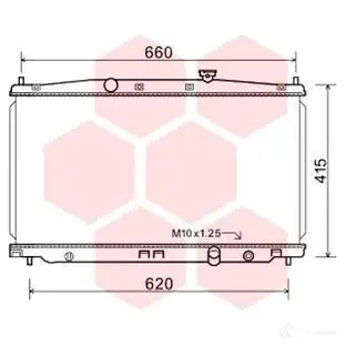 Радиатор охлаждения двигателя VAN WEZEL 25002255 DEE9Z4G 466932 60252 255