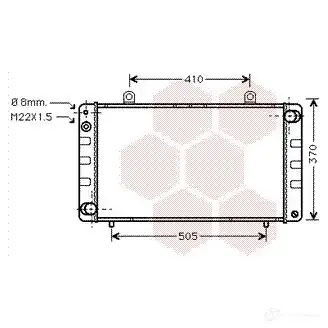 Радиатор охлаждения двигателя VAN WEZEL 47002002 478147 3NTLI37 604 72002