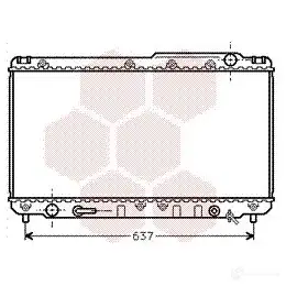 Радиатор охлаждения двигателя VAN WEZEL 60 532229 VL0CL9O 479599 53002229