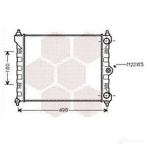 Радиатор охлаждения двигателя VAN WEZEL 481539 RRMB5Y 58002092 6058209 2