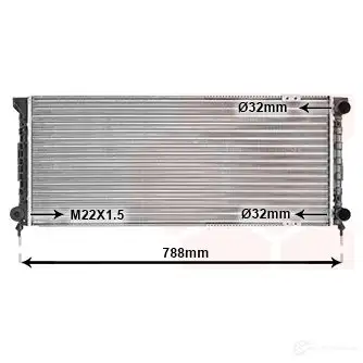 Радиатор охлаждения двигателя VAN WEZEL 58002066 VOOSD0Y 481526 6058206 6 изображение 0
