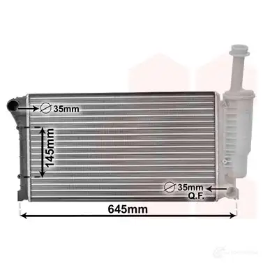 Радиатор охлаждения двигателя VAN WEZEL 463320 BX451O 60 172335 17002335 изображение 0