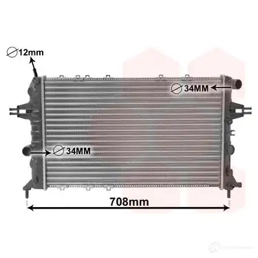 Радиатор охлаждения двигателя VAN WEZEL 37002293 6037229 3 472104 EUR4X91