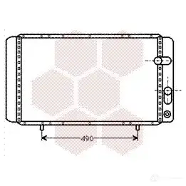 Радиатор охлаждения двигателя VAN WEZEL 604 32084 475944 JS1R21 43002084