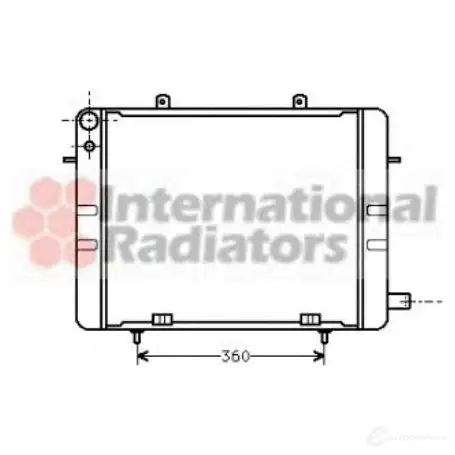 Радиатор охлаждения двигателя VAN WEZEL YK8W3N 37002044 60 372044 472016