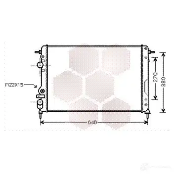 Радиатор охлаждения двигателя VAN WEZEL 43002266 476004 V2DLI37 60 432266 изображение 0