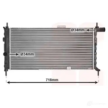 Радиатор охлаждения двигателя VAN WEZEL 472028 60 372066 TTJEC 37002066