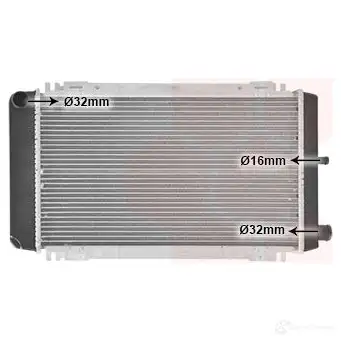 Радиатор охлаждения двигателя VAN WEZEL 18002048 G7UTE 464375 601 82048
