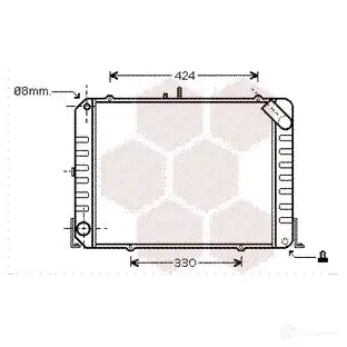 Радиатор охлаждения двигателя VAN WEZEL 5410909371050 JZ7 E0 479715 53002424
