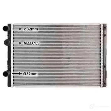 Радиатор охлаждения двигателя VAN WEZEL 58002260 3DNHY 481598 6 0582260