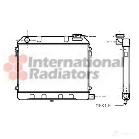 Радиатор охлаждения двигателя VAN WEZEL 6037 2012 1423216413 37002012 WFC1M0X