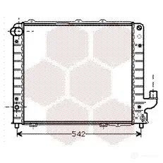 Радиатор охлаждения двигателя VAN WEZEL N6P09HA 73002056 607320 56 484950