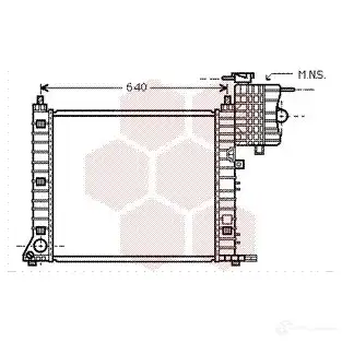 Радиатор охлаждения двигателя VAN WEZEL BSOTABD 60302 349 468605 30002349 изображение 0