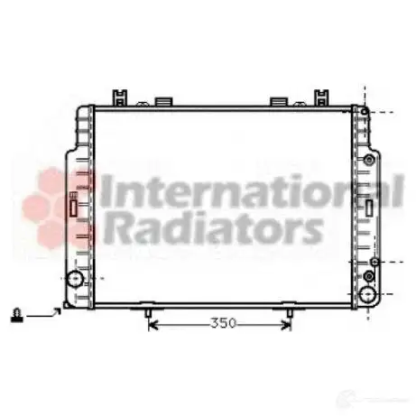 Радиатор охлаждения двигателя VAN WEZEL C7TRC 468519 30002129 603 02129