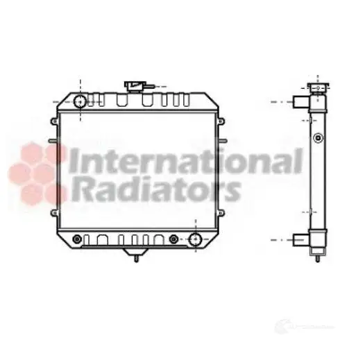 Радиатор охлаждения двигателя VAN WEZEL PP9NFO 37002035 60372 035 1423216424