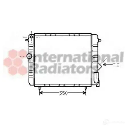 Радиатор охлаждения двигателя VAN WEZEL 43002044 L3KWM 1423216776 604320 44