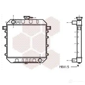 Радиатор охлаждения двигателя VAN WEZEL 37002030 5410909056919 472014 X IQNB71