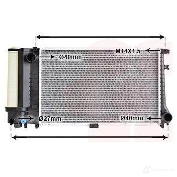 Радиатор охлаждения двигателя VAN WEZEL 6006 2090 QEQ81 457920 06002090
