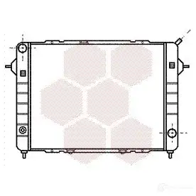 Радиатор охлаждения двигателя VAN WEZEL 37002098 472039 FMYX8 6037209 8