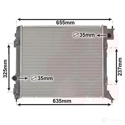 Радиатор охлаждения двигателя VAN WEZEL IBD FU 33002444 5410909653613 1424333076