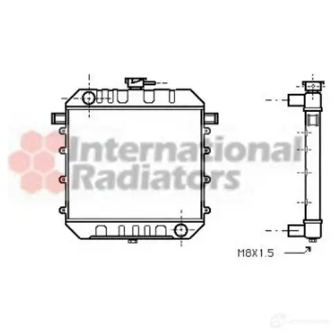Радиатор охлаждения двигателя VAN WEZEL 603 72024 1423216420 37002024 9UDMQ