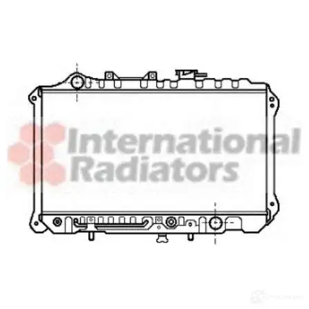 Радиатор охлаждения двигателя VAN WEZEL W5N8NLZ 27002020 1423215830 6027202 0