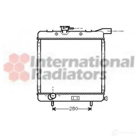Радиатор охлаждения двигателя VAN WEZEL 33A6B 6007200 8 07002008 1423214729