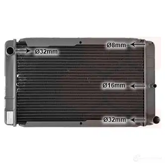 Радиатор охлаждения двигателя VAN WEZEL 484448 6059200 8 FZC1I 59002008
