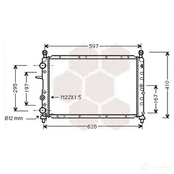 Радиатор охлаждения двигателя VAN WEZEL 73002050 G3 31IJQ 5410909117214 484947