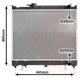 Радиатор охлаждения двигателя VAN WEZEL 60 522071 479115 DZU8TX 52002071