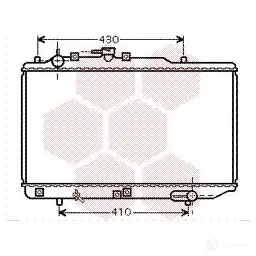 Радиатор охлаждения двигателя VAN WEZEL 467458 4WU94 6027 2221 27002221 изображение 0